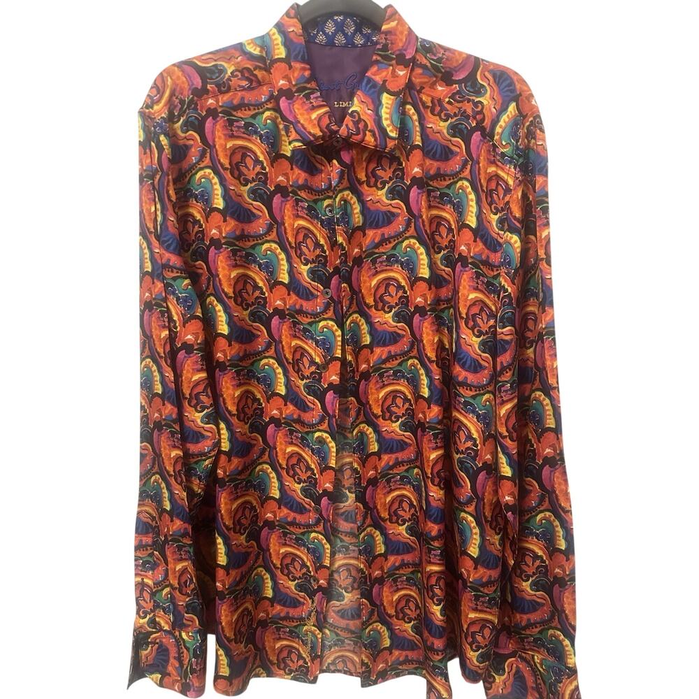 Robert Graham Limited Edition Men’s Size XL Classic Fit Silk